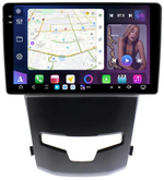 Магнитола для SsangYong Actyon 2 2013-2021 - FarCar GX355M монитор 9.5" 2K QLED на Android 14, TS20, 6+128Гб, CarPlay, 4G SIM-слот