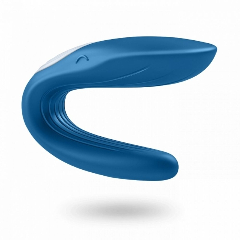 Вибратор для пар Satisfyer Double Whale, голубой