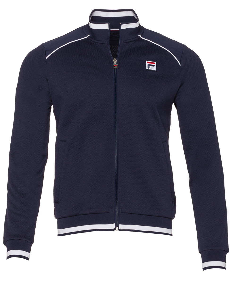 Мужская кофта теннисная Fila Jacket Spike M - peacoat blue