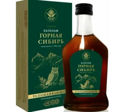 Бальзам "Горная Сибирь" "Успокаивающий" "МАГИЯ ТРАВ" 250мл.