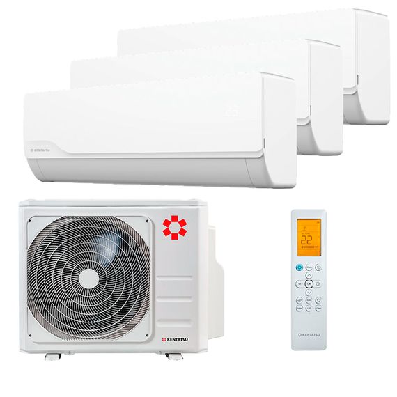 Мультисплит система на 3 комнаты Kentatsu KMGKU21HZRN1 x 3 / K3MRB60HZRN1
