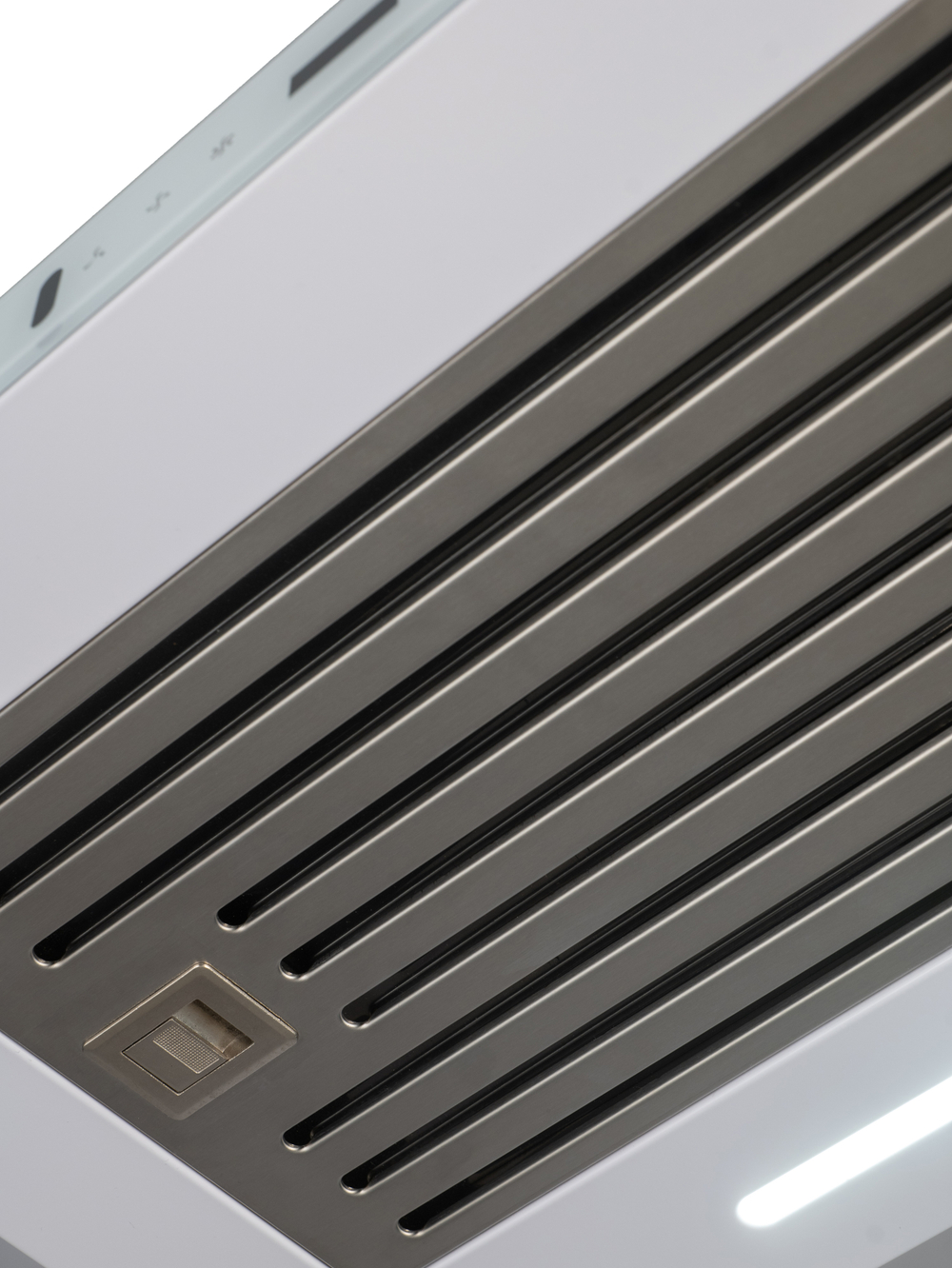 Вытяжка кухонная MACBI Perfa-60G-baf (WHITE) белый, D150мм, 1200м3/ч, полновстраиваемая, мотор 230Ватт, стекло 60см, сенсорное управление + управление жестами