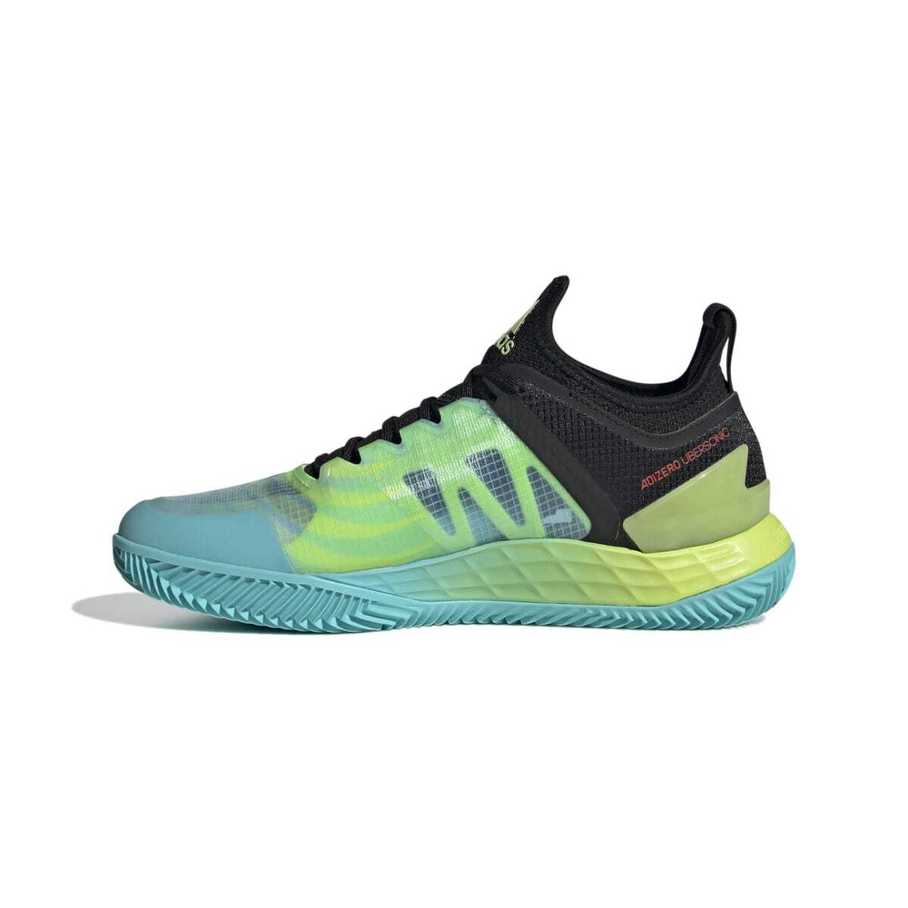 Женские Кроссовки теннисные Adidas Adizero Ubersonic 4 W Clay - core black/cloud white/pulse lime