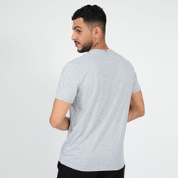 Мужское теннисное поло Le Coq Sportif Essential N°3 T-Shirt Men - Grey