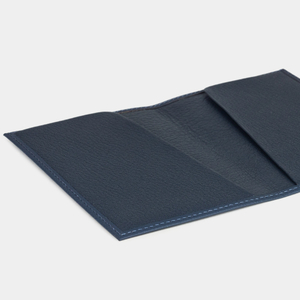 Кожаная обложка для паспорта, сафьяно темно-синего цвета