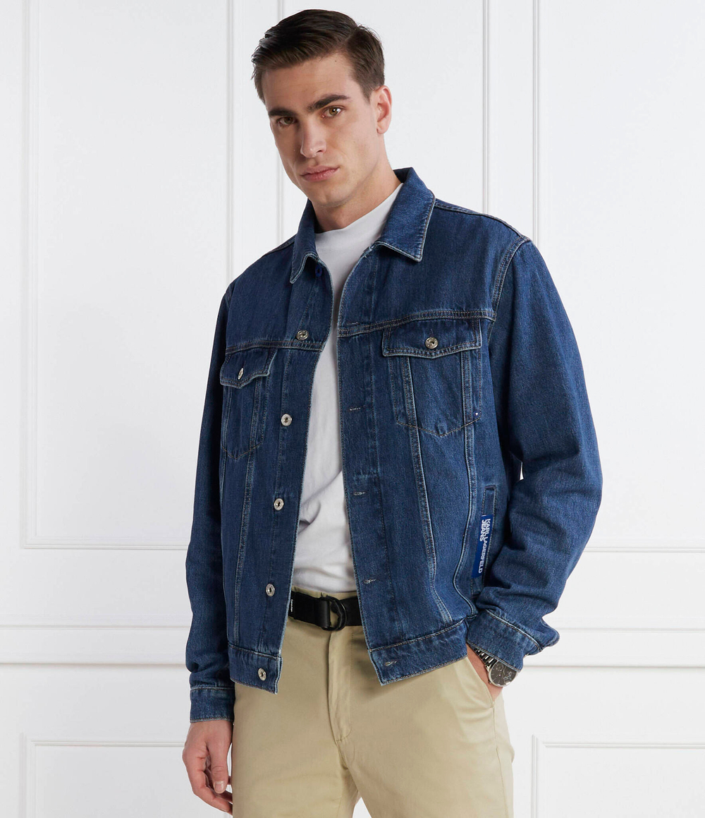 Джинсовая куртка Karl Lagerfeld Jeans - темно-синий(240D1404)