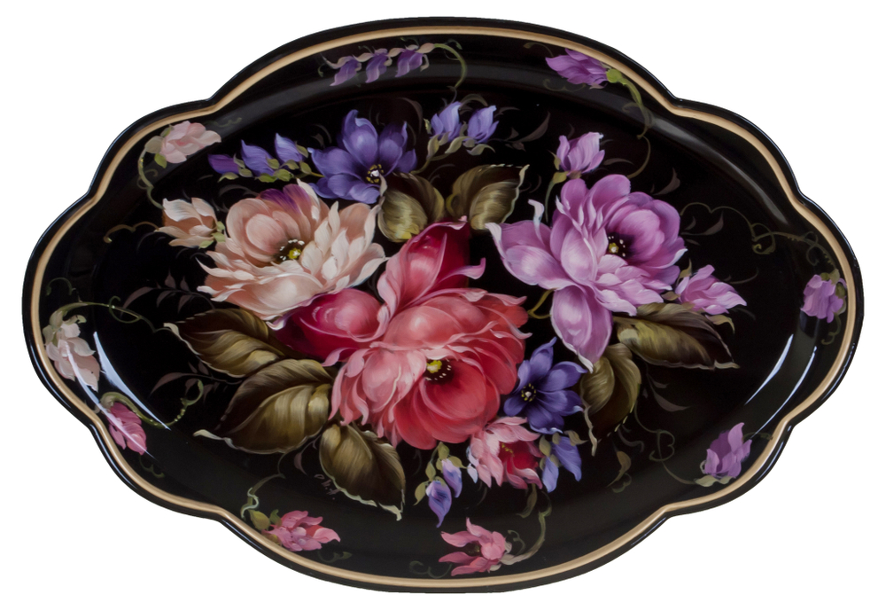 Zhostovo metal tray A11D05022024030