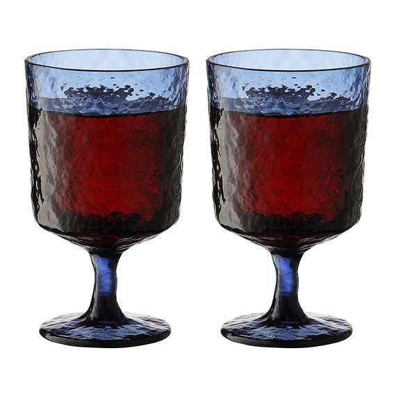 Набор из 4 бокалов для вина Arctic, 280 мл, синий