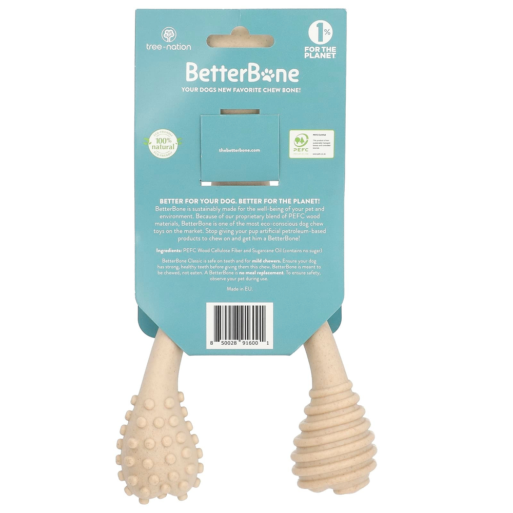 BetterBone, Classic Chew Bone, большая жевательная мармеладка, полностью натуральный продукт, 1 шт.