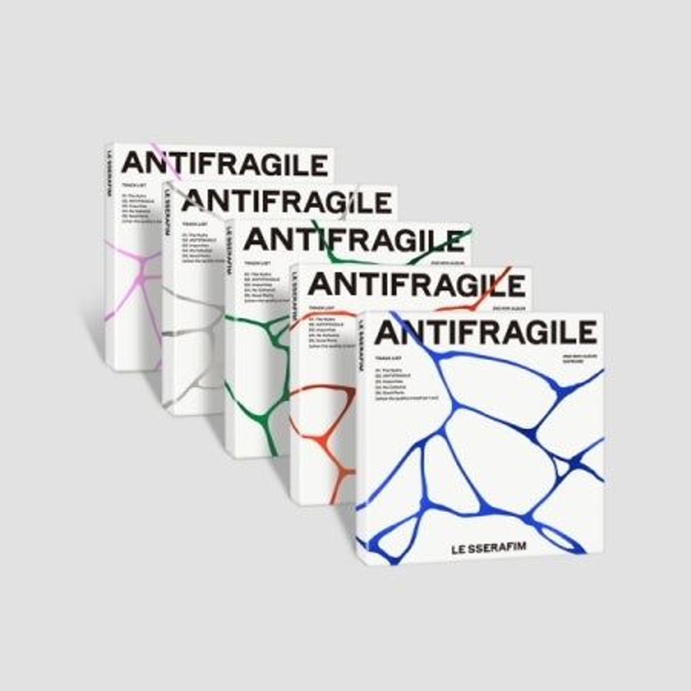 Альбом LE SSERAFIM - ANTIFRAGILE 2nd Mini Album COMPACT 5 Version SET