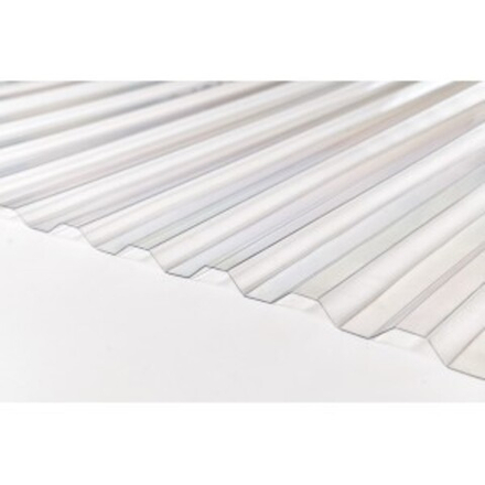 Профилированный монолитный поликарбонат 1,3мм прозрачный 2х1,05м