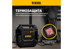 Воздушный компрессор Denzel DL1100 1,1 кВт, 180 л/мин, с набором аксессуаров 58005