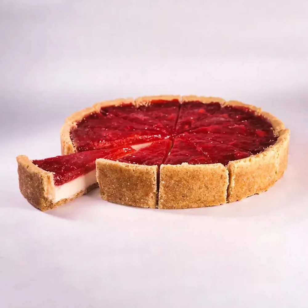 ТАРТ КЛУБНИЧНЫЙ, пирог, 1,2кг/шт, нарезан 12 порций, заморож, Чизберри