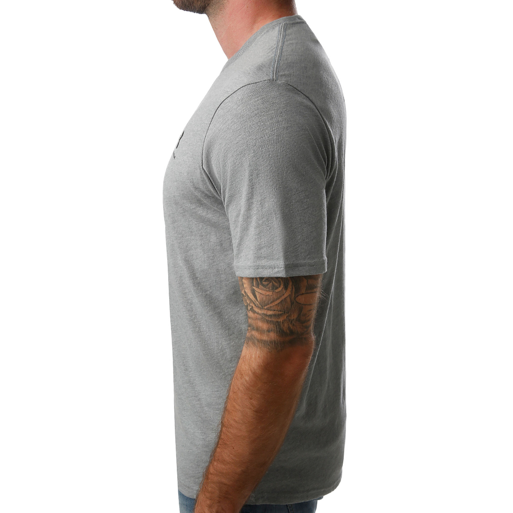 Мужское теннисное поло Under Armour Sportstyle Left Chest T-Shirt Men - Grey, Black