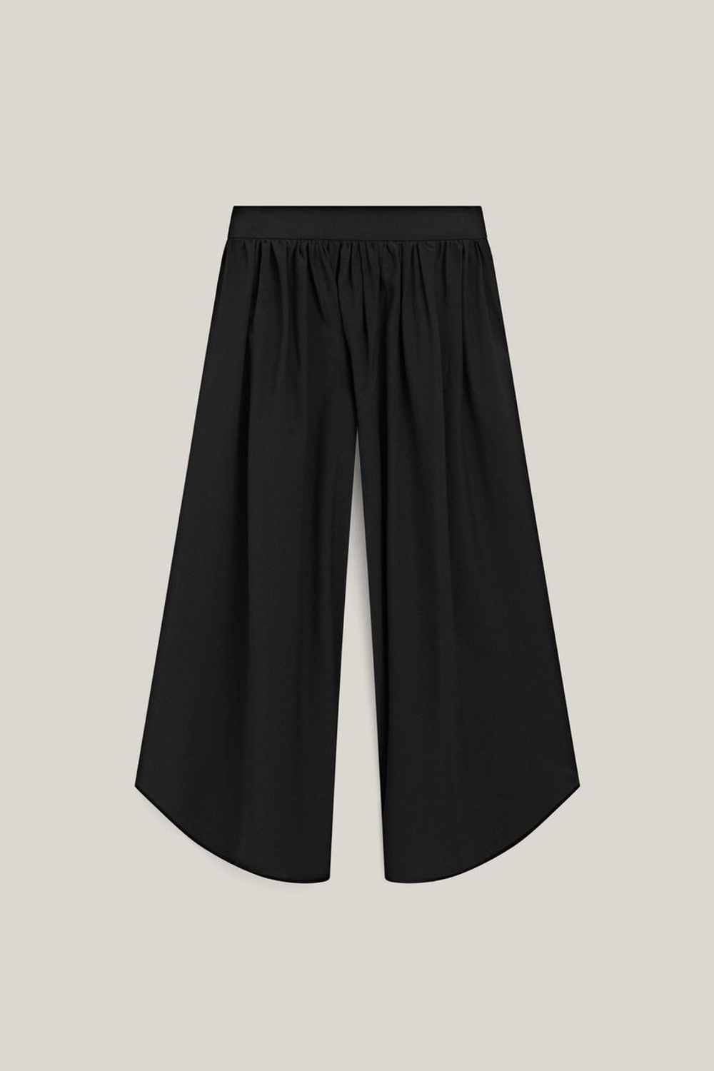 Massimo Dutti Плиссированные брюки-кюлоты - Limited Edition, черный