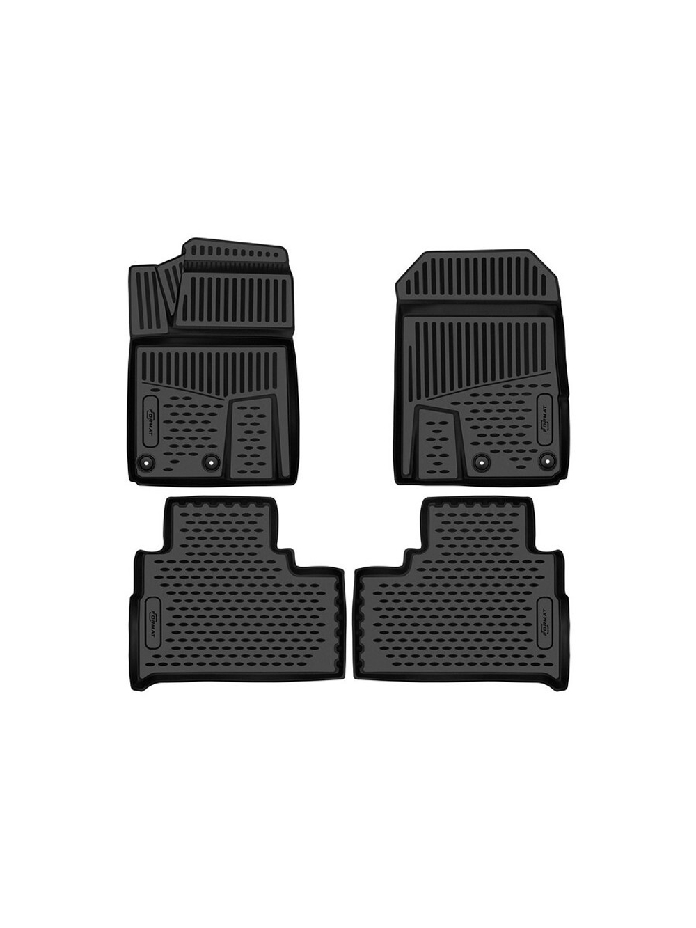 Коврики в салон для JETOUR T2 2023-, 4шт. (Повышенная устойчивость, повышенная износостойкость) FORMAT.3DAN0668210K