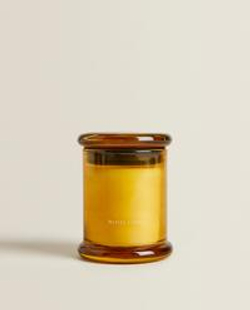 Zara Home Свеча ароматическая White Lotus 150 г, растительный воск, аромат цветочный, Розовый