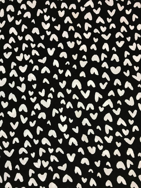 штапель принт геометрия белое на черном D39C1