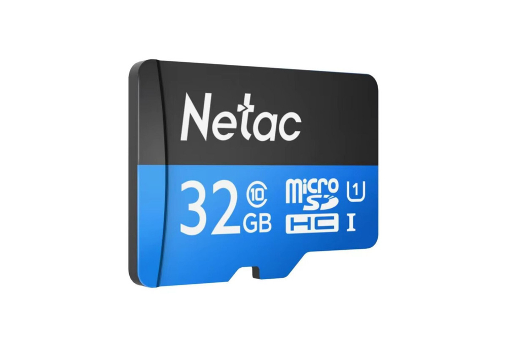 Карта памяти Netac MicroSD P500 Standard Class 10 UHS-I (90 Mb/s) + SD адаптер, 32GB