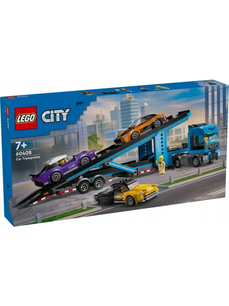 Конструктор City 60408 Автовоз со спортивными машинками