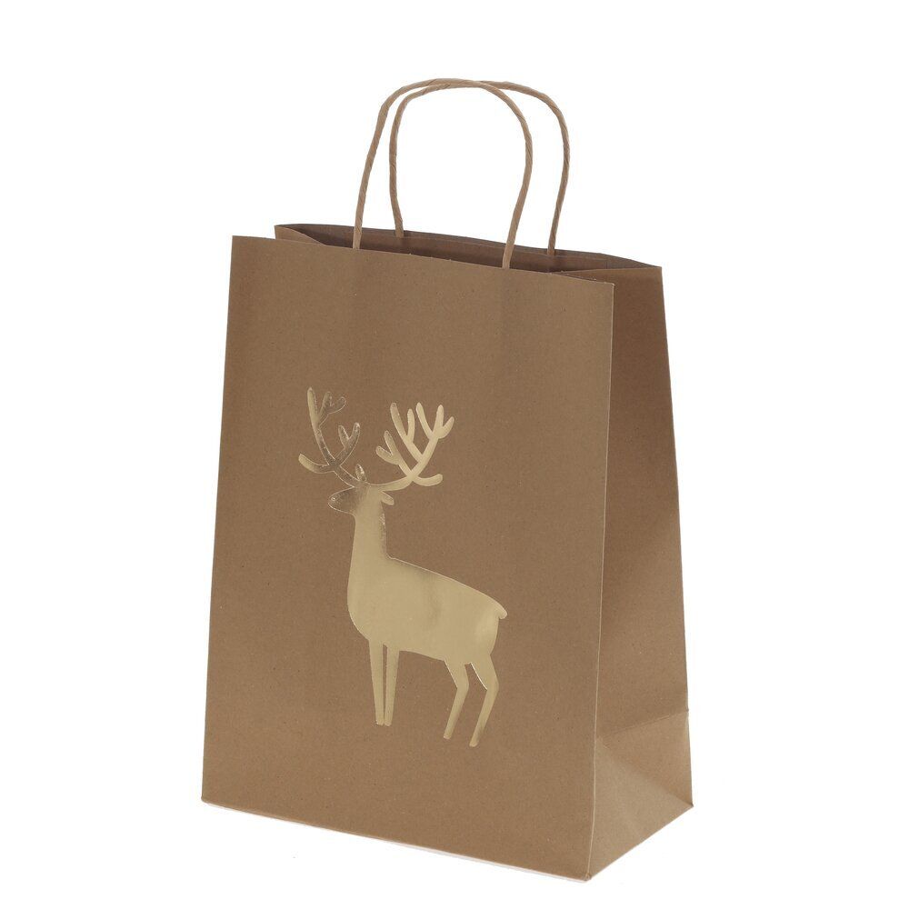 GAEM Пакет подарочный (бумага 210г/м2, блок 12шт), L24 W12 H31 см, 4в.