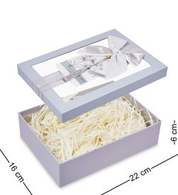 WF-177-B Набор коробок из 3 шт, сиренево-голубой