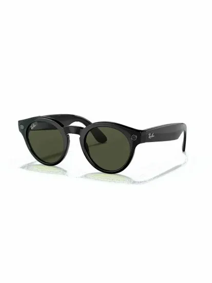 Солнцезащитные умные -очки с экшен камерой Ray Ban Headliner RW4009 601/9A 50 ( black, gray, gren) ( черный, серый, зеленый)
