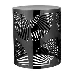 Подставка фуршетная стойка d 21 см h25,5 см круглая Black перфорация металл P.L. Hotelware