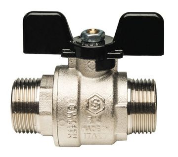 Кран шаровый Stout 1" 1/4 НР/НР полнопроходной (бабочка) SVB-0006-000032