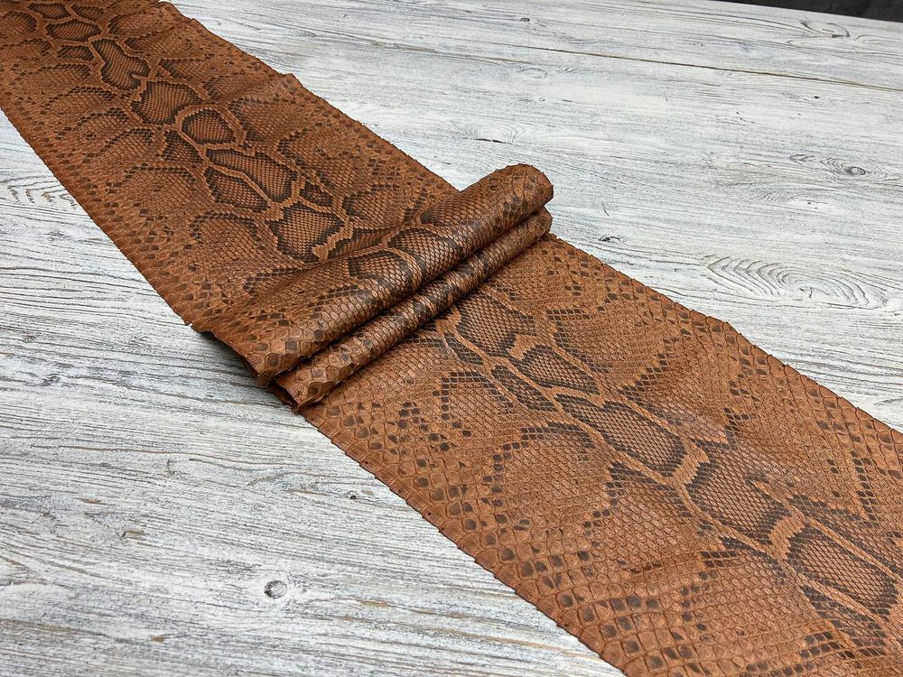 Sahara Soft Caramel (0,6-0,8 мм), натуральная кожа питона