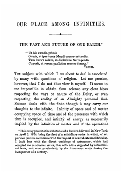 Our place among infinities. A series of essays contrasting our little abode in space and time with the infinities around us | Richard A. Proctor