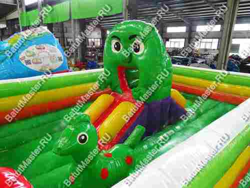 Коммерческий надувной батут "Веселые мишки", 6*4,5*2,8 м