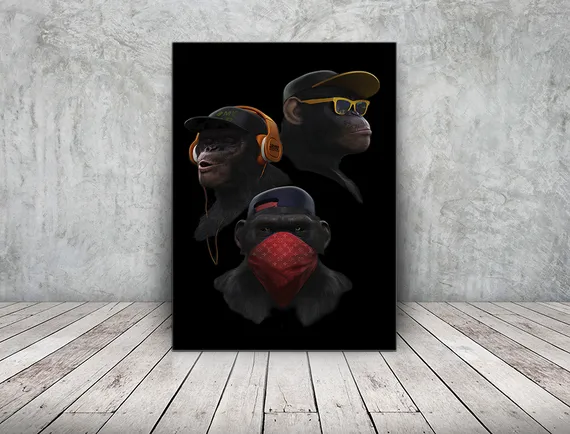 Постер "Модные обезьяны"