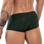 Мужские трусы боксеры черные с принтом Clever Moda LABERIN LATIN BOXER 185211
