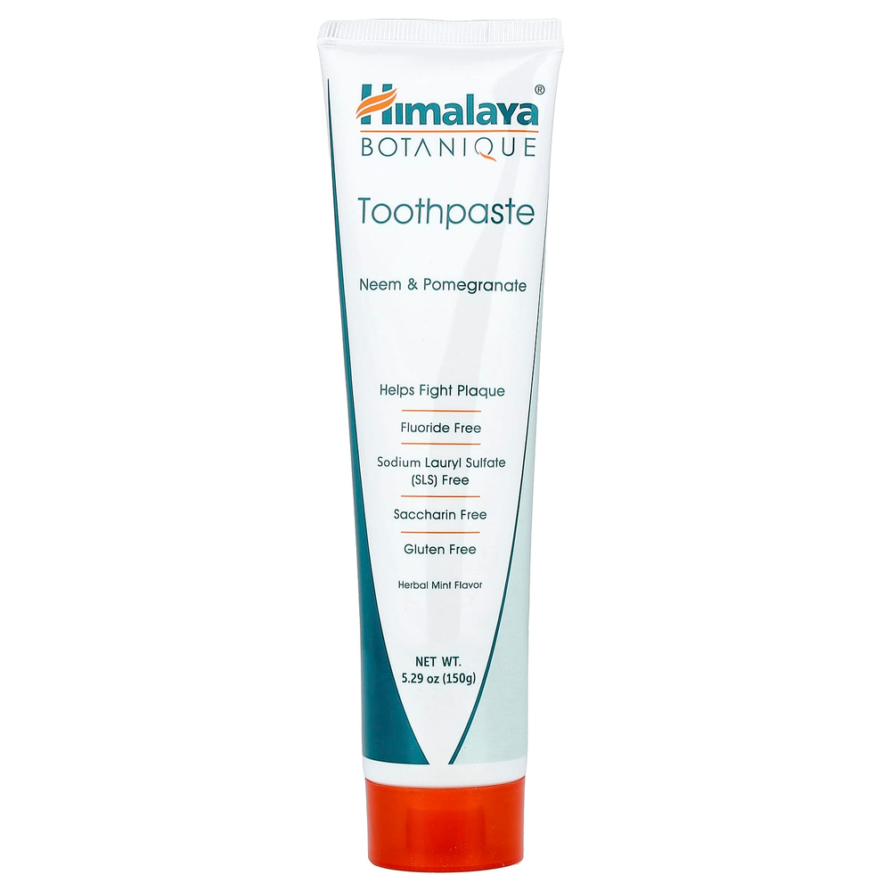Himalaya, Botanique, зубная паста, ним и гранат, травяная мята, 150 г (5,29 унции)