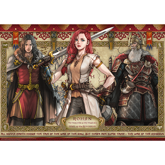 Pazl / Пазлы / Puzzles - "1000" - The Lord of the Rings: The War of the Rohirrim / Warner The Lord of the Rings