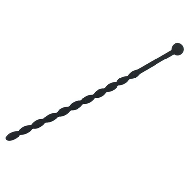 Уретральный массажер бусы (Цвет: черный)