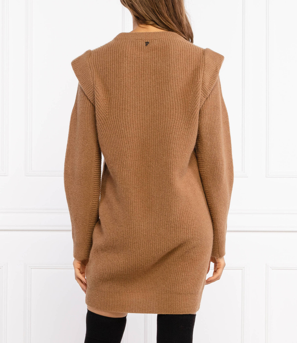 хлопковое платье DONDUP - made in Italy - коричневый(DA228 M00789D SZA)