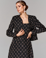 Укороченный жакет из премиального твида