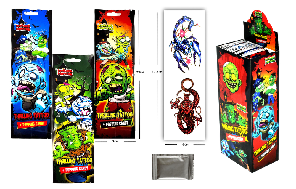 Карам. взрывная Thrilling tattoo 12*36шт 1г