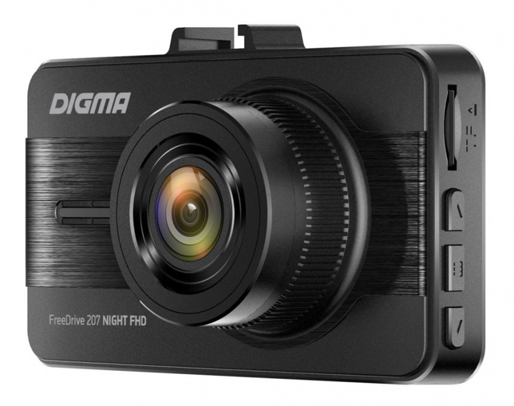 Видеорегистратор Digma FreeDrive 207 Night FHD черный 2Mpix