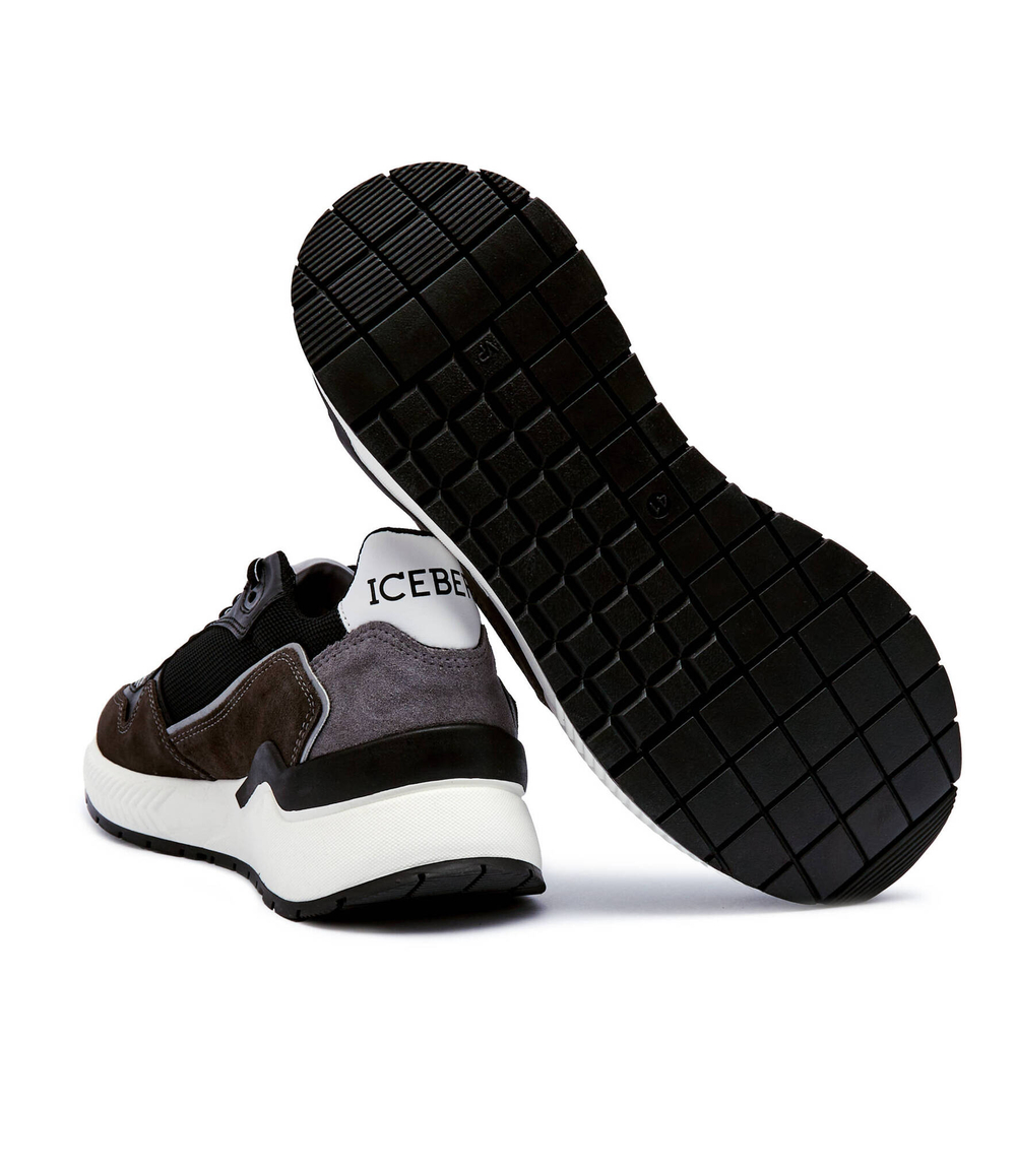 Кожаные кроссовки comb.eclipse Iceberg - черный(IU1704)