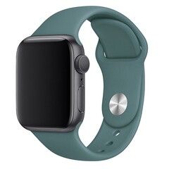 Силиконовый ремешок Sport Band 42 мм / 44 мм / 45 мм / 49 мм для Apple Watch (Оливковый)