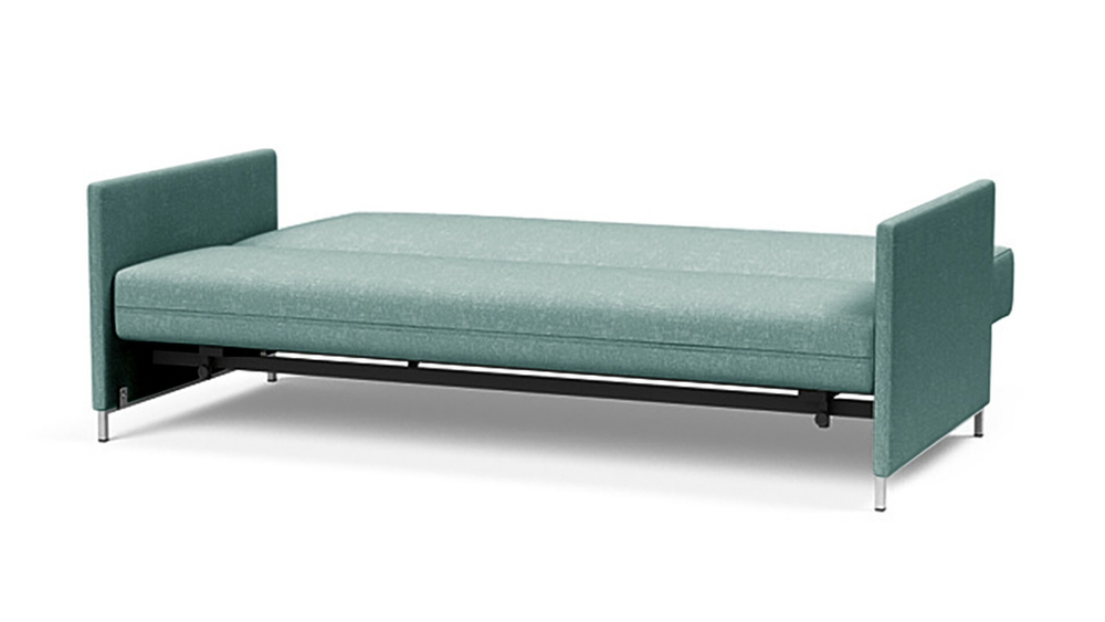 Диван Леонора Лайт Strong Plus 07 226*109*105 см, Бирюзовый Рогожка Еврокнижка Фиеста