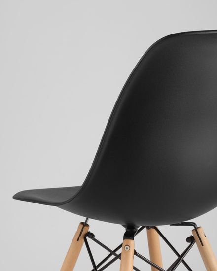 Стул Eames Style DSW черный (разборный каркас)