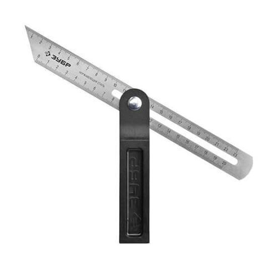 Малка-угломер ЗУБР "МАСТЕР" пластиковый корпус, полотно с гравированной шкалой