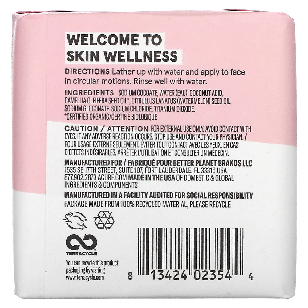 ACURE, Серьезное успокаивающее очищающее мыло для лица, 113 г (4 унции)