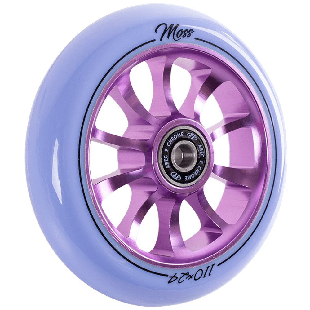 Комплект колес Tech Team 110мм, Moss, purple