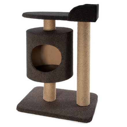 Игровой комплекс Gamma «Лофт» с круглым домиком и лежанкой для кошек 405х560х750