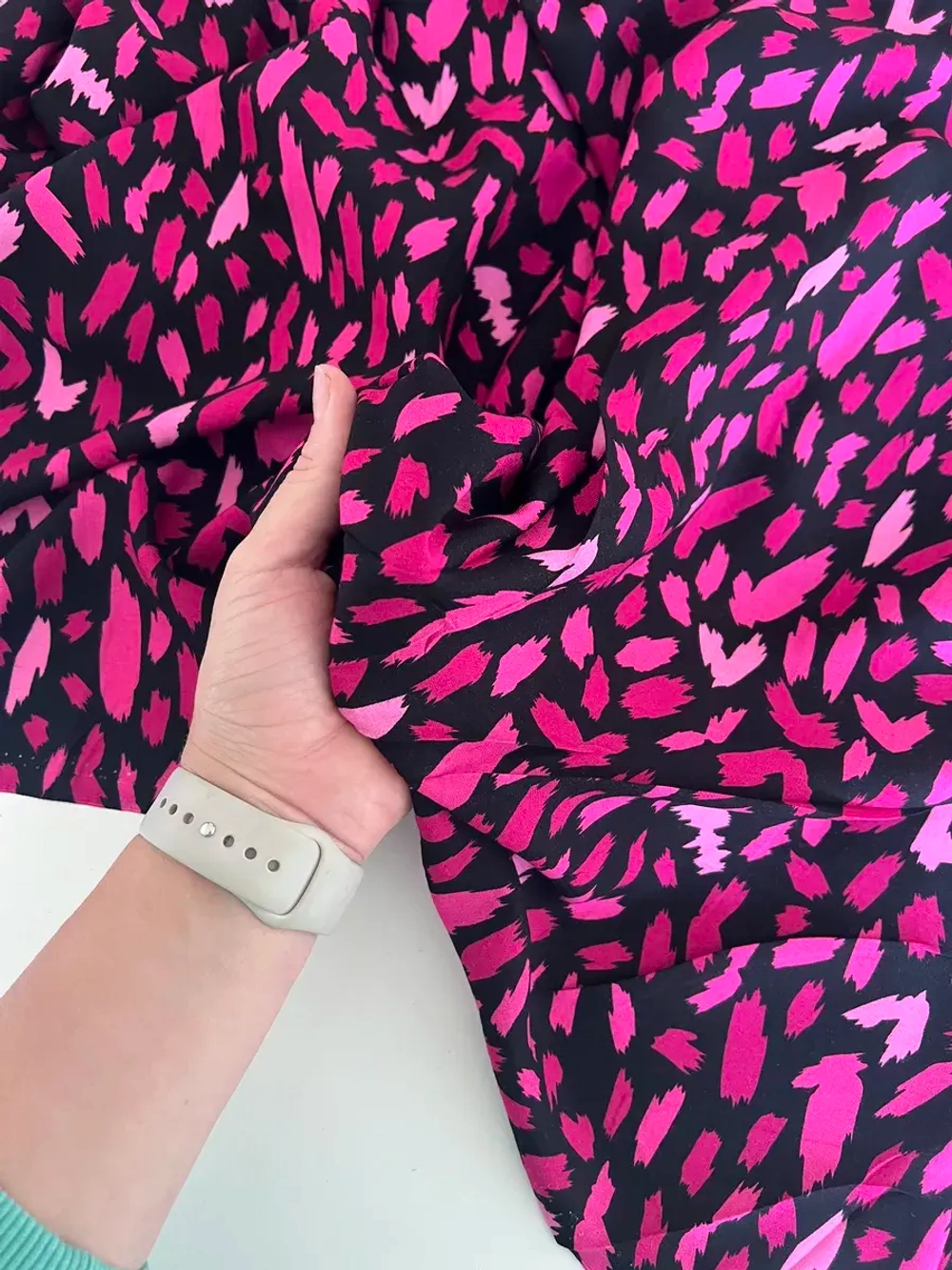 Ткань для рукоделия штапель для шитья 3 м плательная вискоза